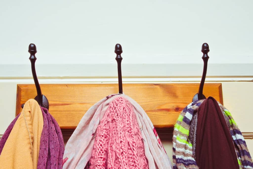 store clothes in a wall hooks without a closet