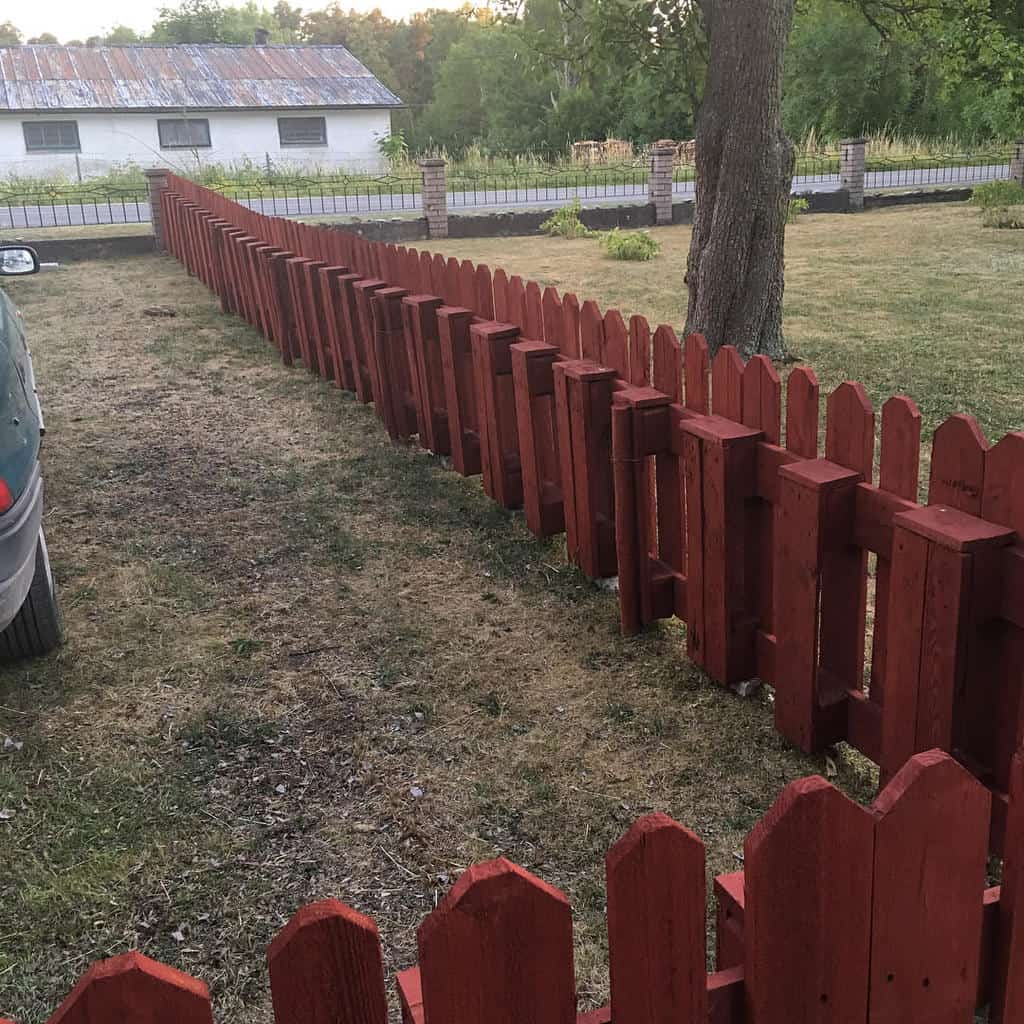 Painted Pallet Fence Ideas Sjeo