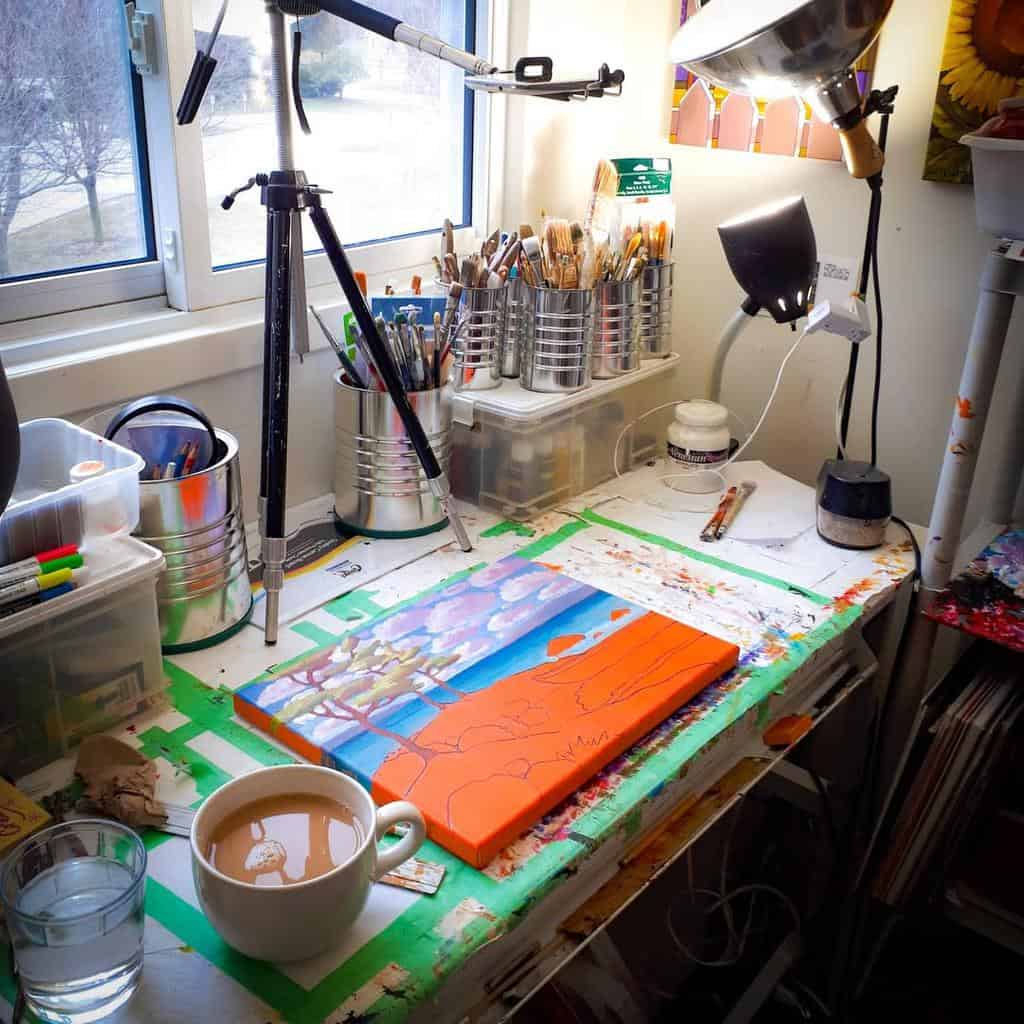 Desk Art Studio Ideas Cathyhorvathbuchanan