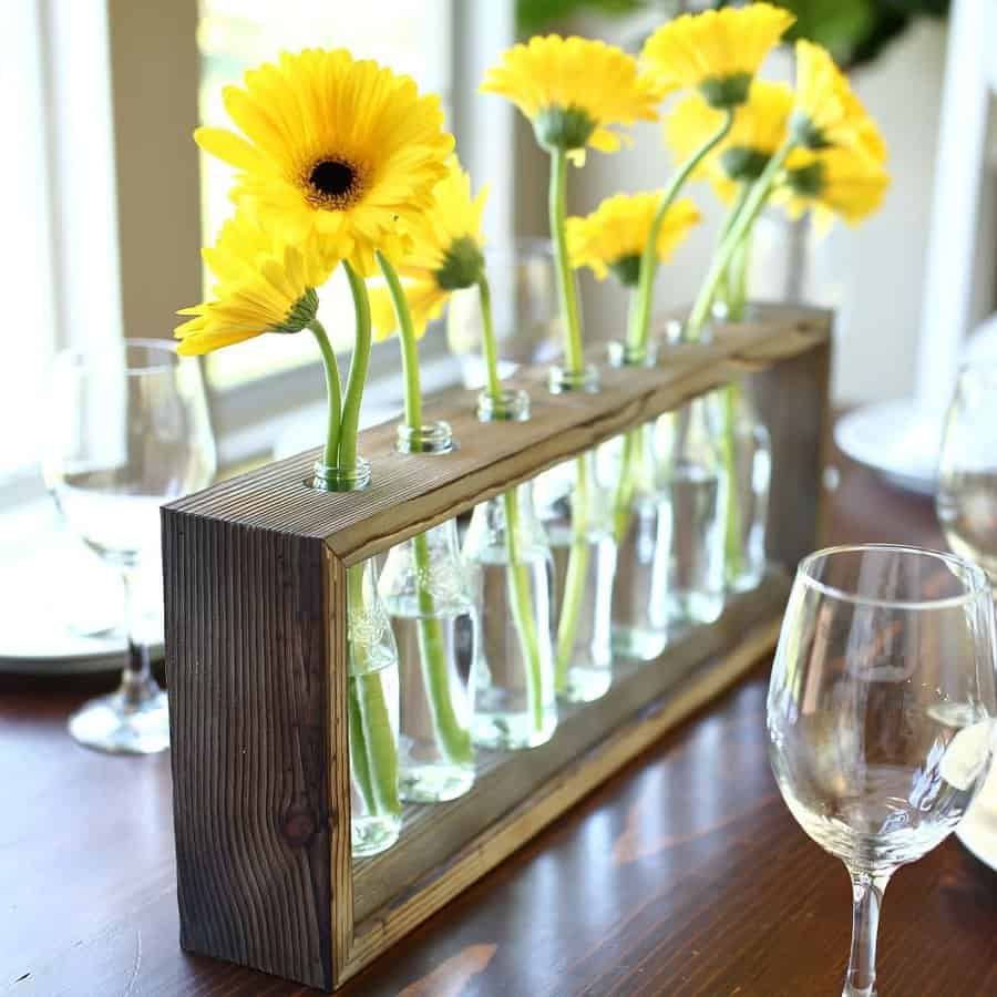 Flowers Dining Table Centerpiece Ideas Thediyplan