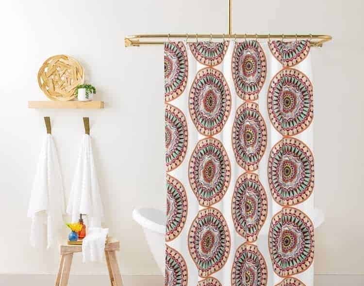 Circle Shower Curtain Ideas Nma Artbrand