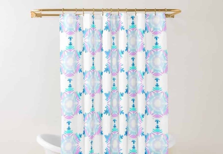 Circle Shower Curtain Ideas Thehappylifegraphics