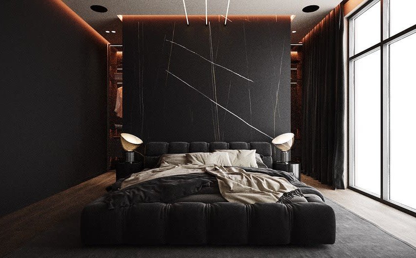 Contemporary Black Bedroom Ideas Evornicoglo Design