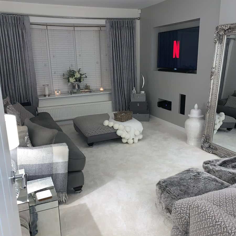Contemporary Gray Living Room Ideas Housetohomeatlast
