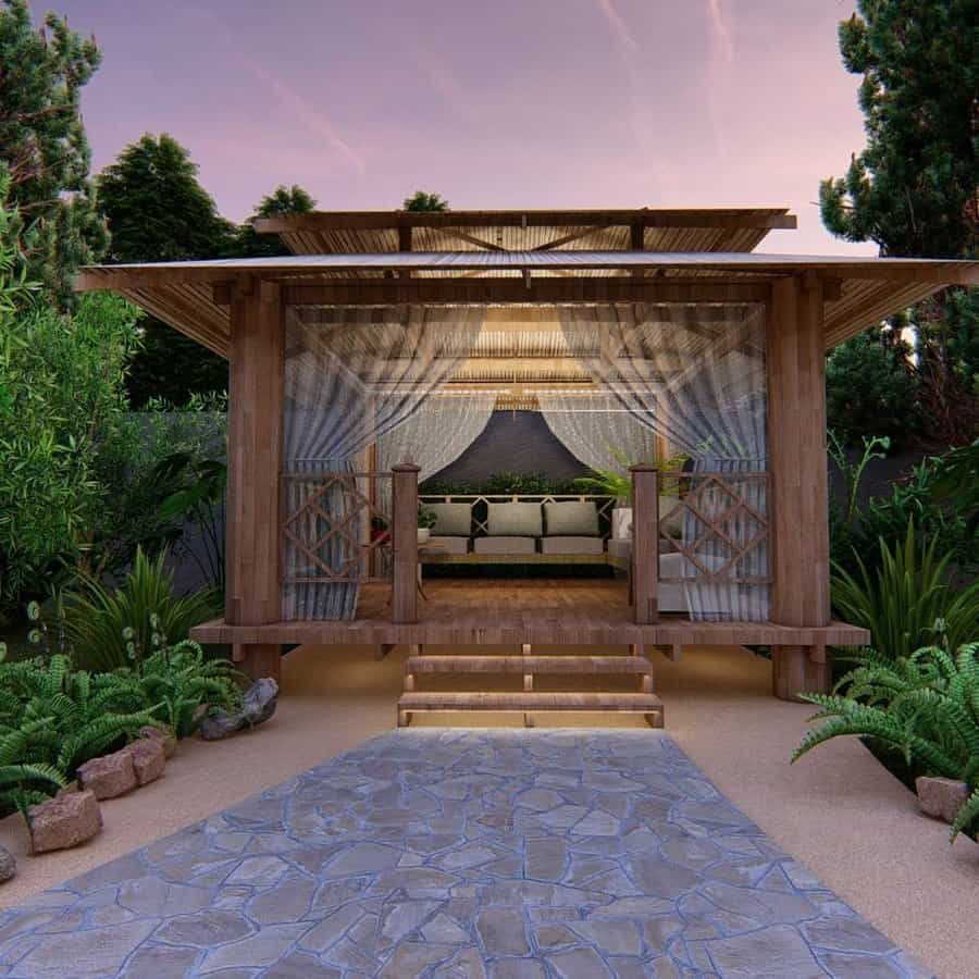 Covered Backyard Pavilions Ideas Dahlia Design Studio