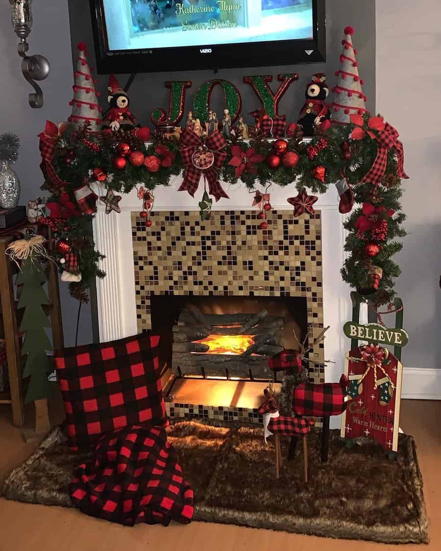 Fireplace Christmas Decorating Ideas Nixida Hernandez