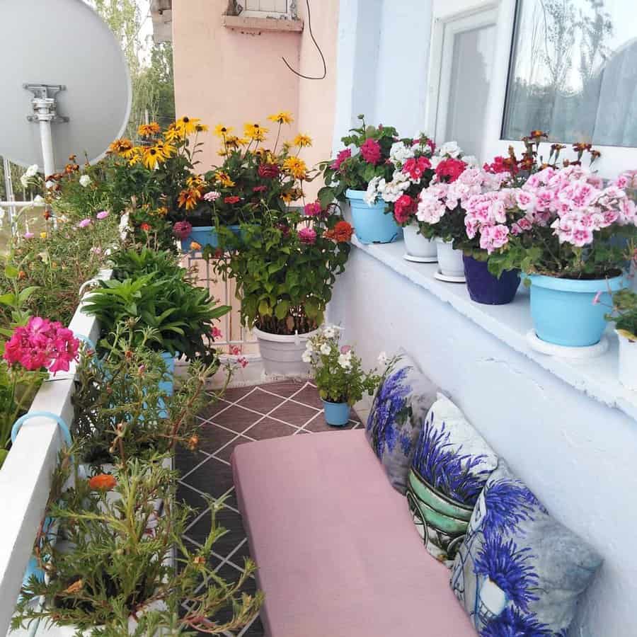 Flower Balcony Garden Ideas Maysa Tasarim