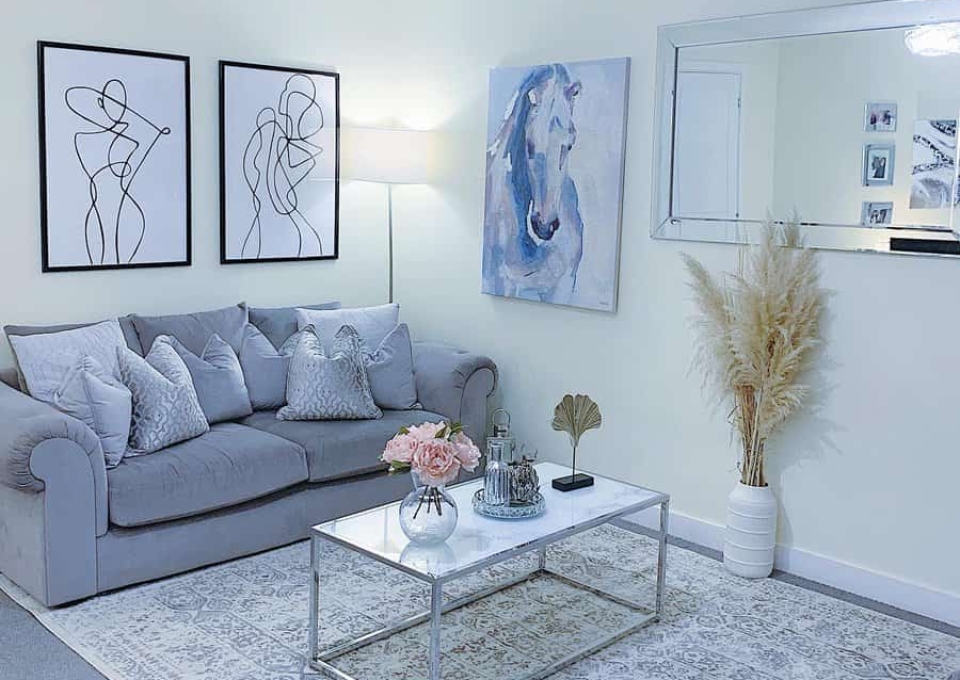 Glam Gray Living Room Ideas Daisyathome