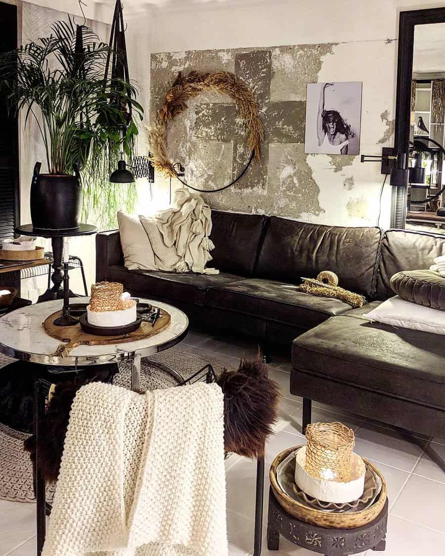 Industrial Gray Living Room Ideas Theelerica