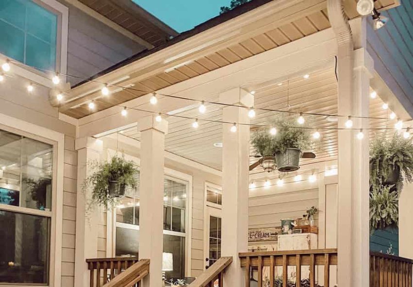 Lighting Back Porch Ideas Maple And Dickerson