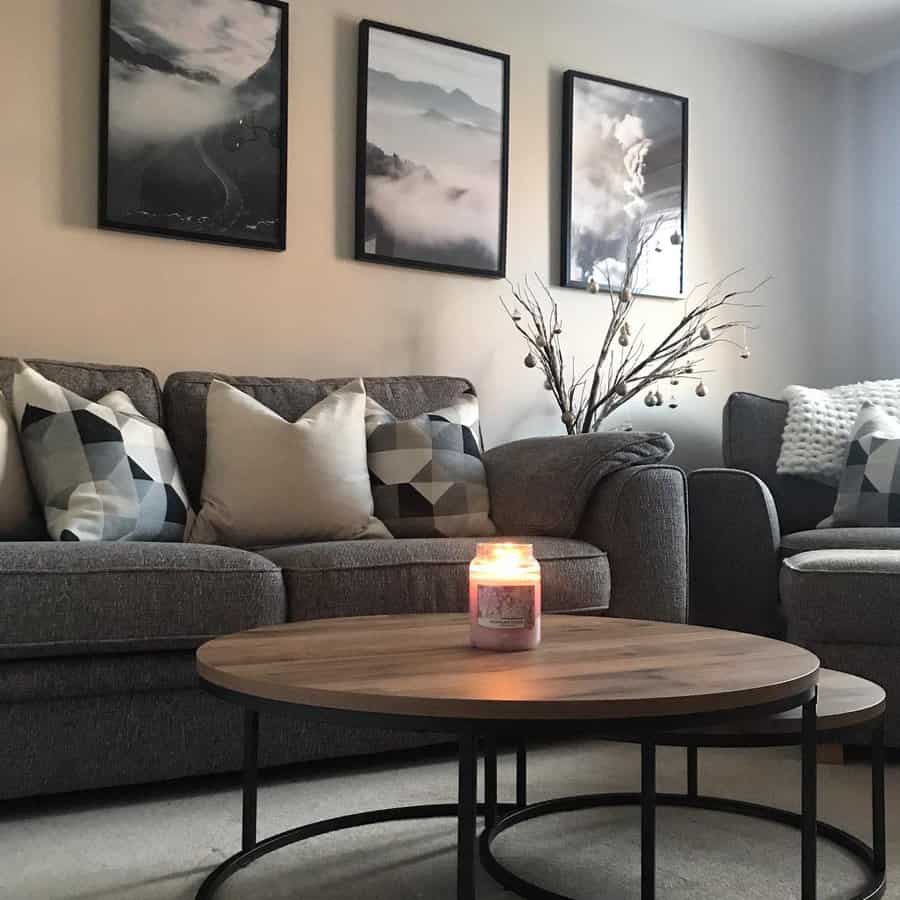 Monochrome Gray Living Room Ideas Home Bygeorgia