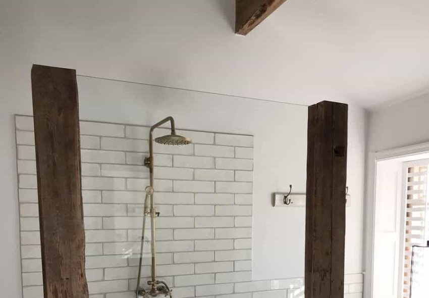 Neutral Rustic Bathroom Adamshaw Design