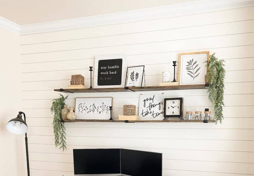 Office Shiplap Wall Ideas Visionswithvic