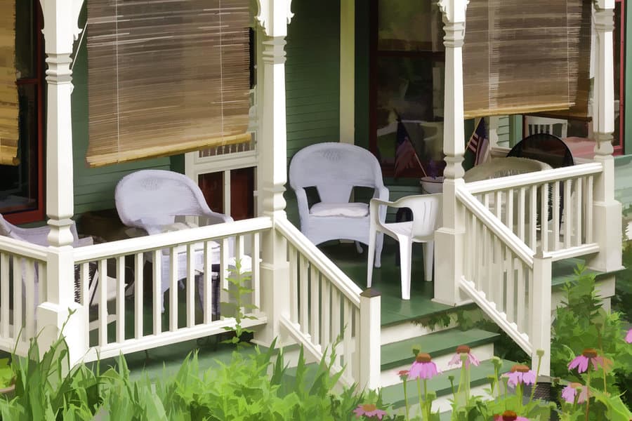 Painted Front Porch Railing Ideas