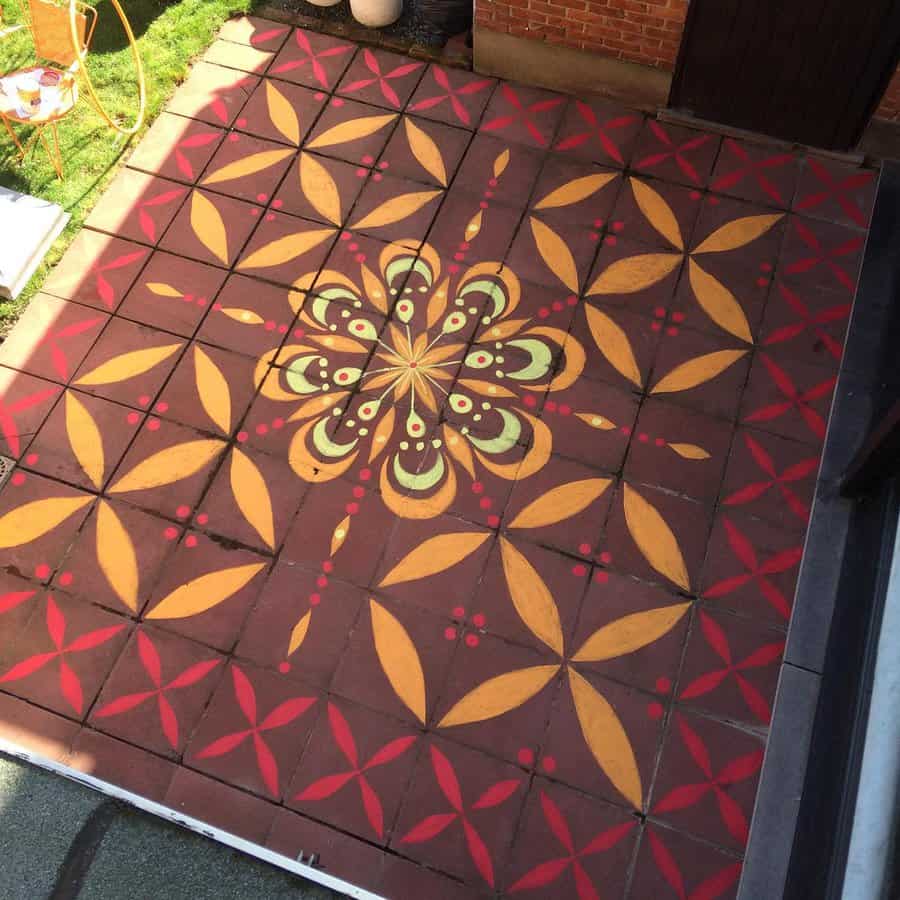 Painted Patio Floor Ideas Heatherhunt Art