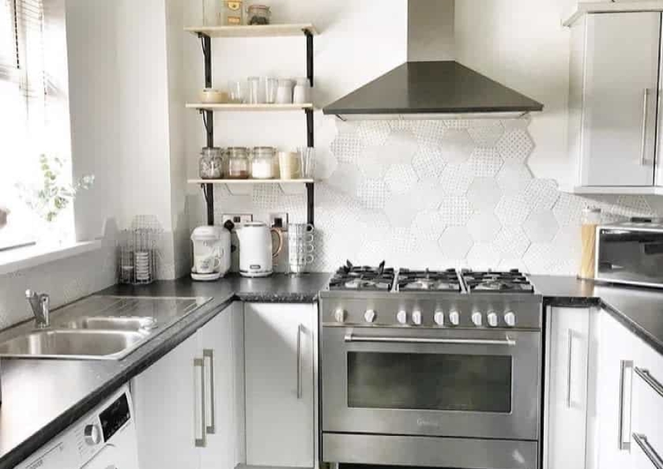 Patterns White Kitchen Backsplash Ideas Big Family Little Home