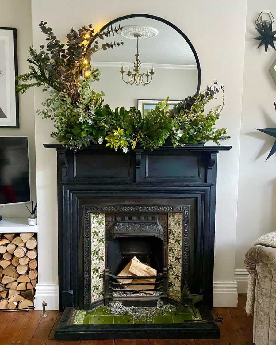 Plants Fireplace Decor Ideas Avenue Twenty