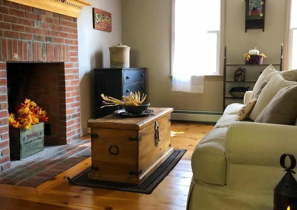 Primitive Country Living Room Ideas My Red Saltbox