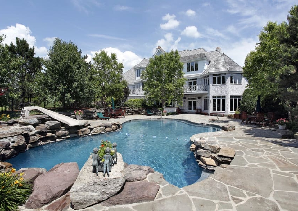 River Rock Pool Landscaping Ideas