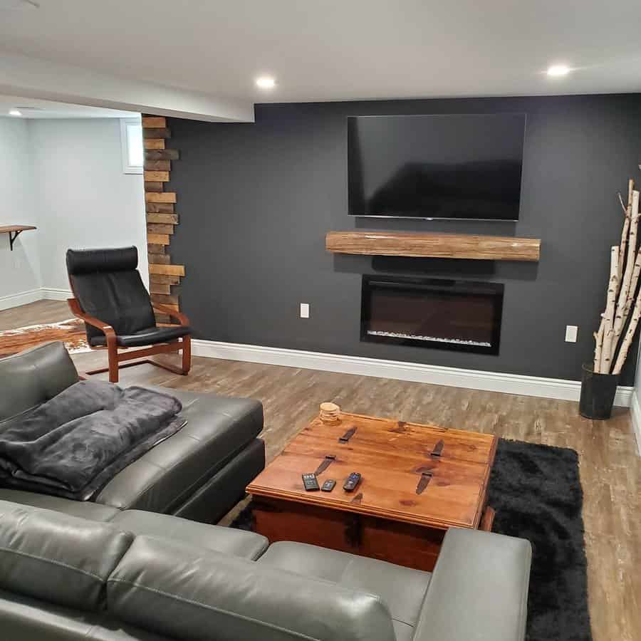 Rustic Finished Basement Ideas Aswellrenos