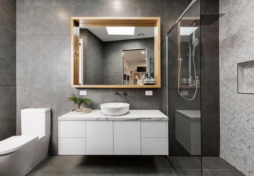 Scandinavian Gray Bathroom Ideas