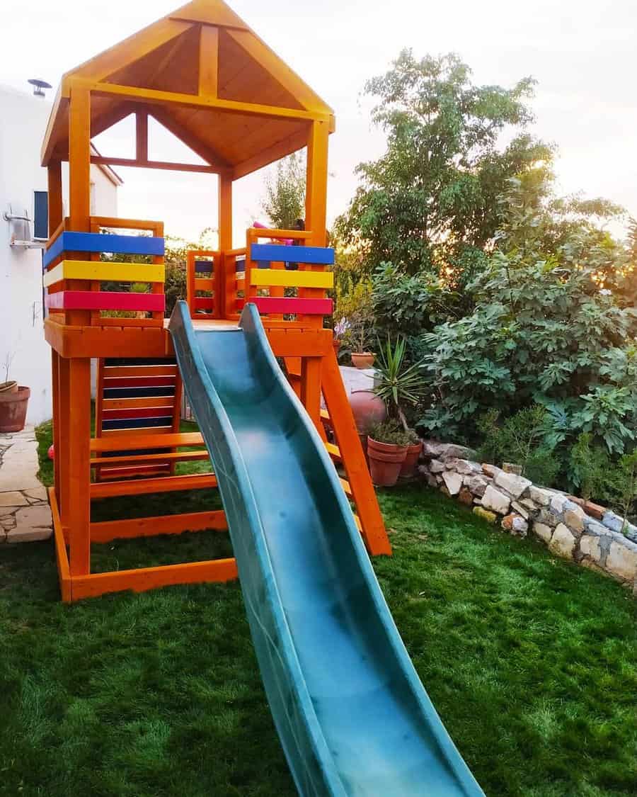 Slide Backyard Playground Ideas Phoenix Creations Cyprus