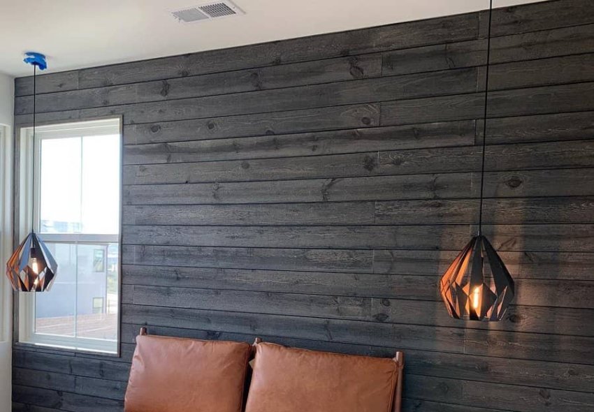 Stained Shiplap Wall Ideas Innovativeconcepts Const