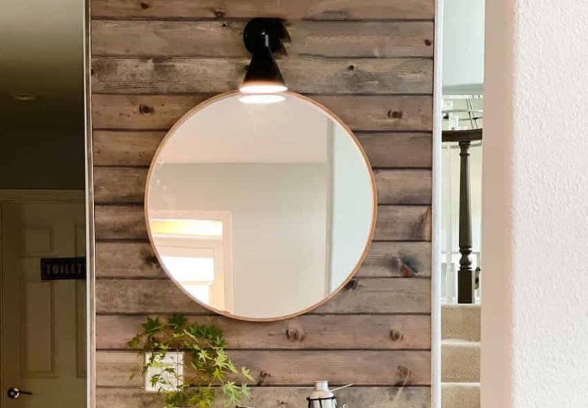 Stained Shiplap Wall Ideas Mydiyhappyhour