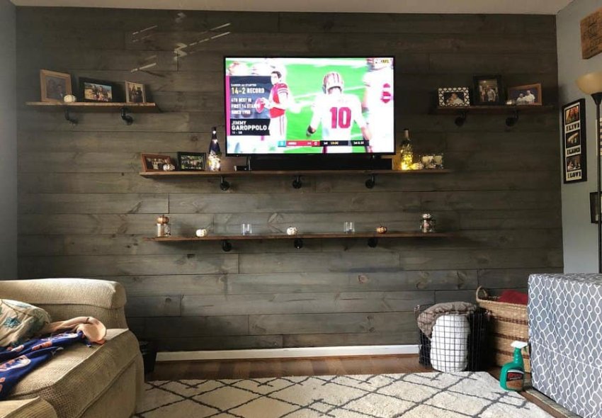 Stained Shiplap Wall Ideas Tmhoriginal