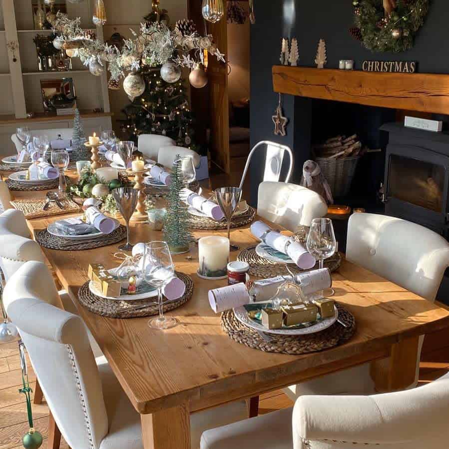 Table Christmas Decorating Ideas Cowshedchic