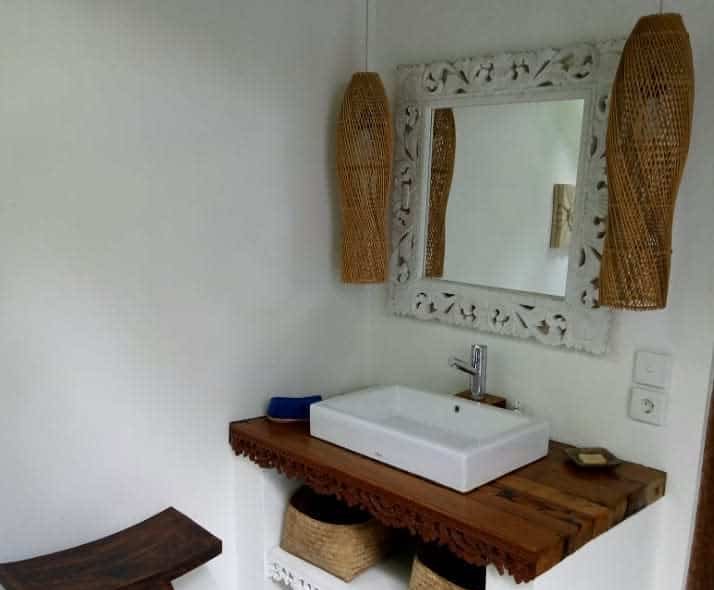 Vanity Rustic Bathroom Villatecko