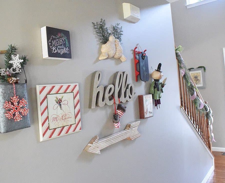 Wall Christmas Decorating Ideas Simpleinspirationsathome