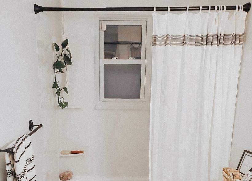 White Shower Curtain Ideas Amy Cathleen