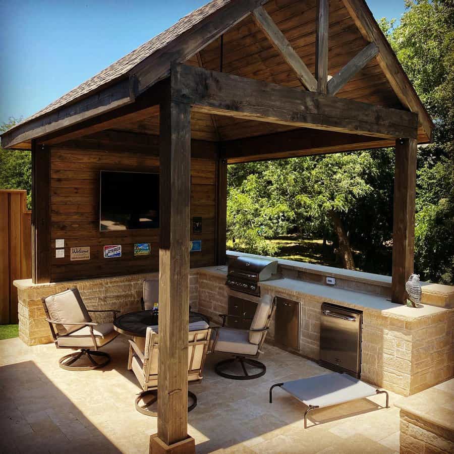 Wood Backyard Pavilions Ideas Scott Design Build