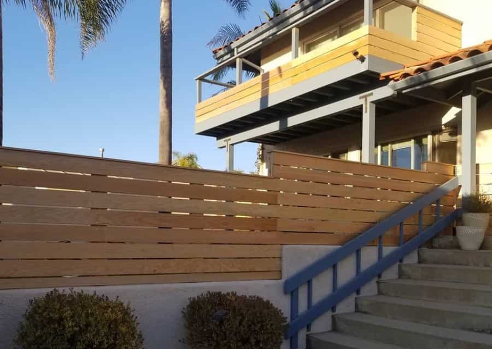 Wood Horizontal Fence Ideas Bajafence Company