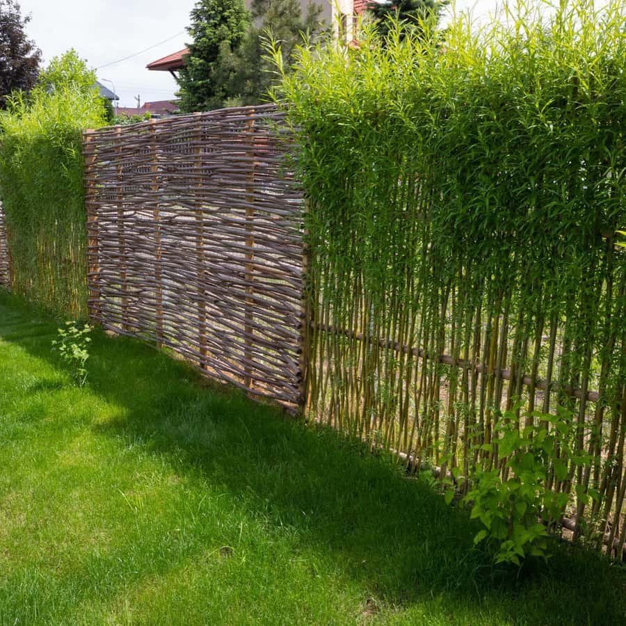 Woven Garden Fence Ideas Wierzbowa Architektura