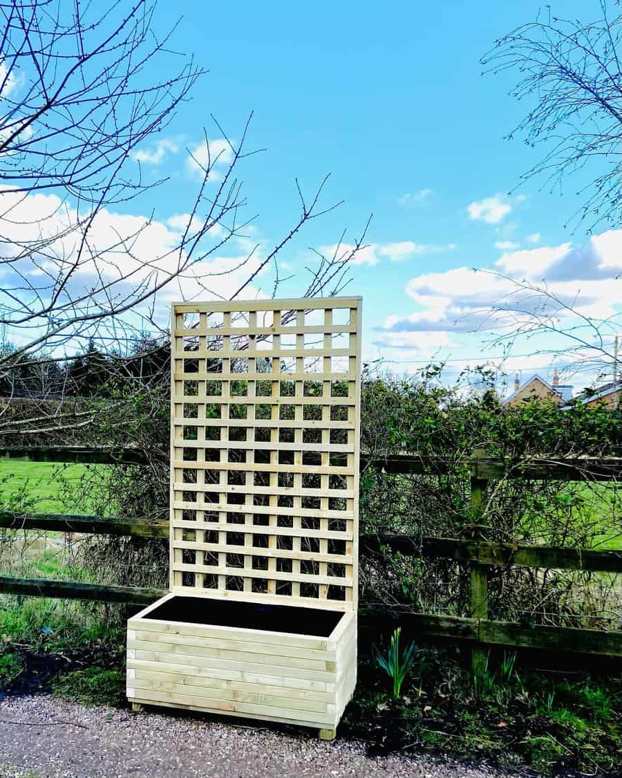 Planter Box Trellis Ideas Handmade Garden Furniture