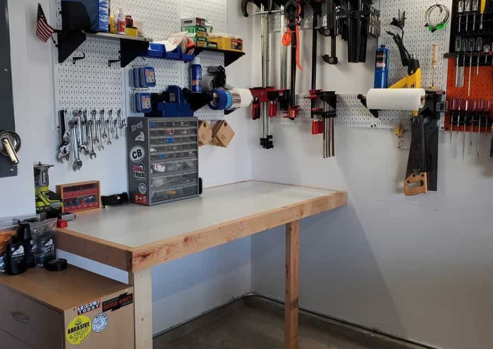 Wall Garage Pegboard Ideas Woodworking