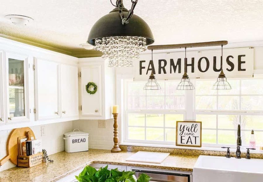 Farmhouse Kitchen Lighting Ideas Pammyandpoppy