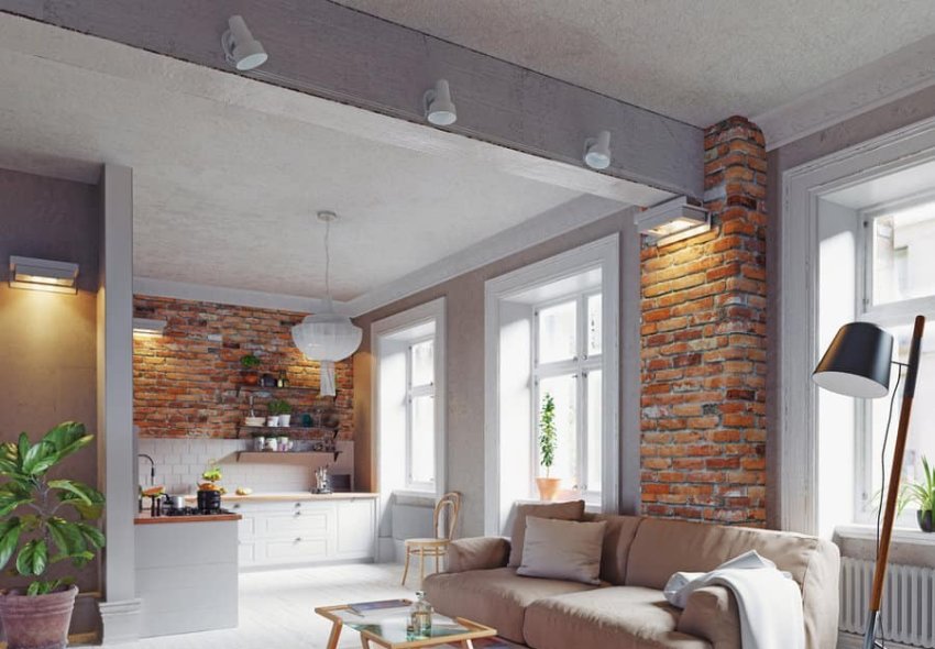 Industrial Apartment Living Room Ideas