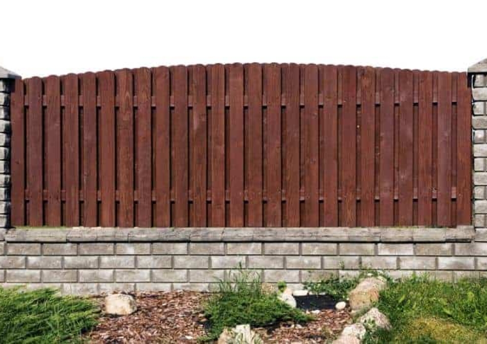 Brick And Wood Fence Ideas