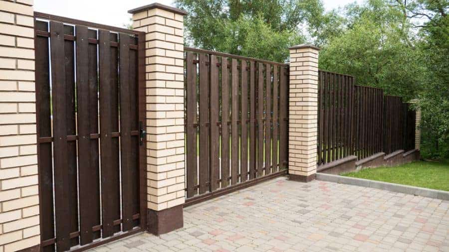 Brick And Wood Fence Ideas