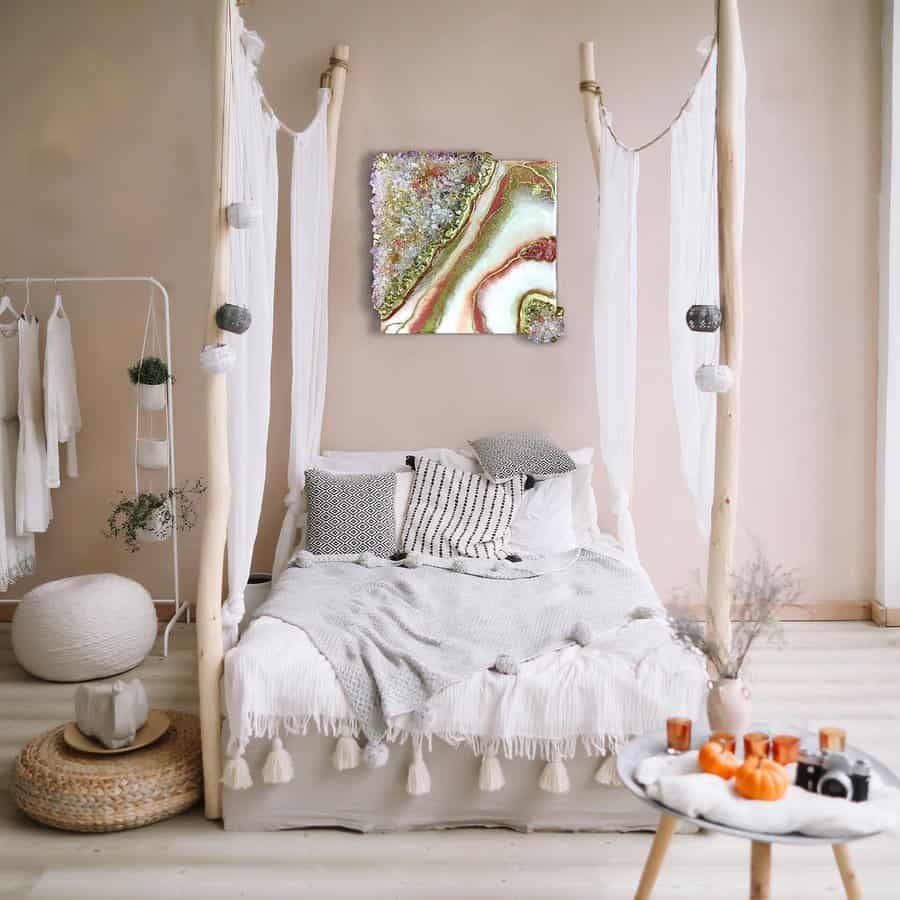 Canopy Cozy Bedroom Ideas Orgonitepaintings