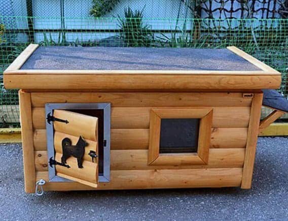 Cool All Weather Dog Houses Log Cabin Design
