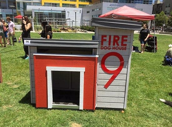 Cool Custom Dog Houses Fire Station Themed